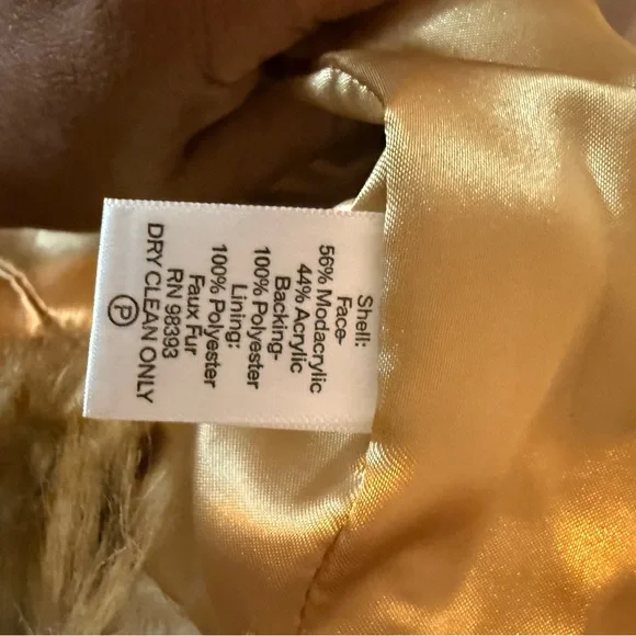 Rachel Zoe Faux Fur Animal Print Vest XL | Boho Glam Winter Statement Piece - Picture 5 of 6